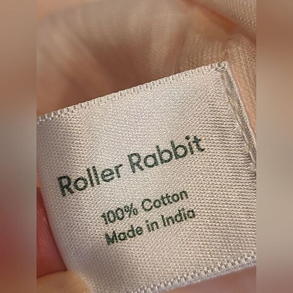 Roller Rabbit Textured Relaxed Long Sleeve Popover Tunic Blush Pink | XL - Picture 7 of 8